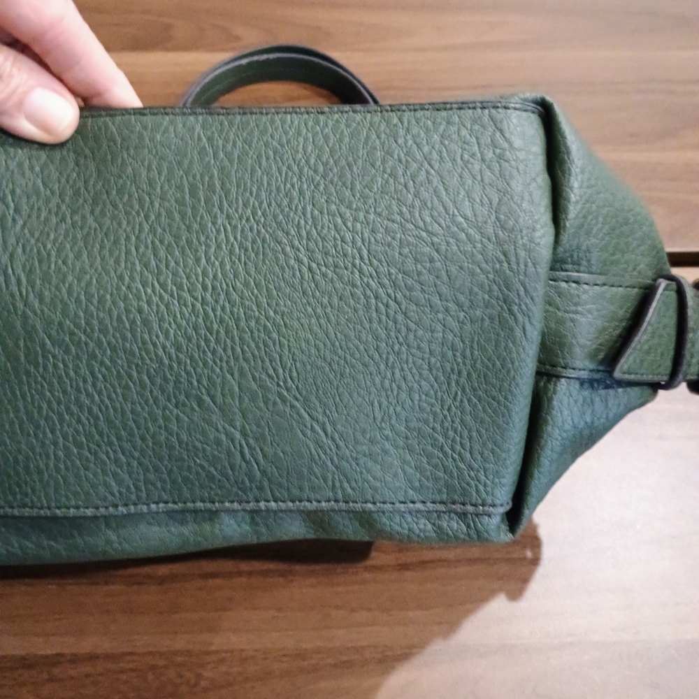 a.n.a Teal Leather Shoulder Bag with Gold Accents - Picture 6 of 10
